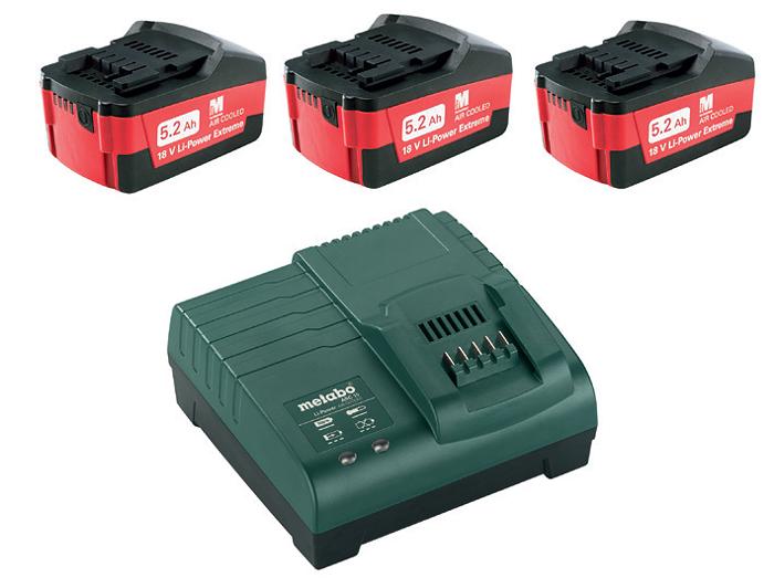 Набор аккумуляторов и ЗУ METABO, 18В 5.2Ач Li-Ion (Basic Set 5.2 x3 685048000)
Набор аккумуляторов и ЗУ METABO, 18В 5.2Ач Li-Ion (Basic Set 5.2 x3 685048000)