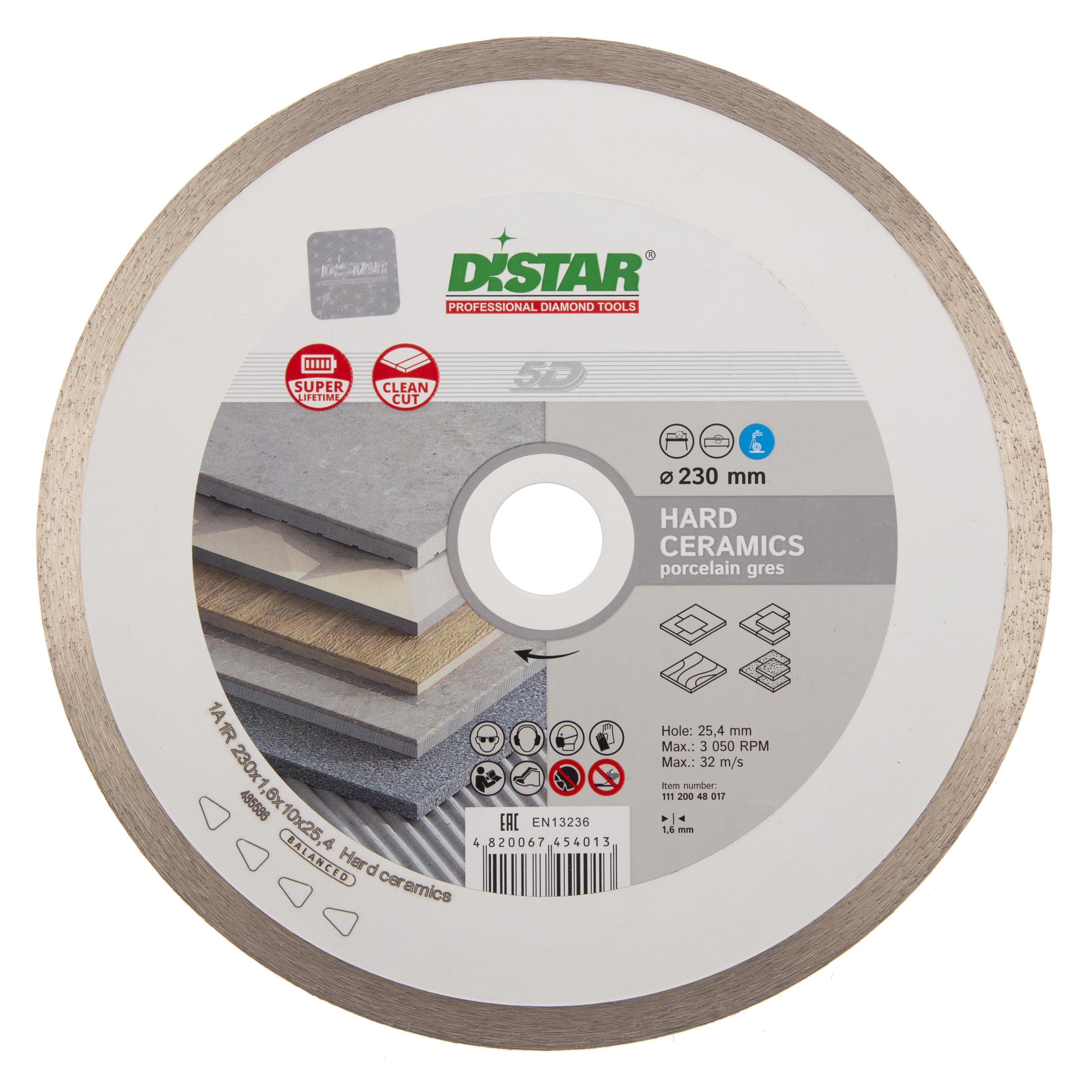 Круг алмазный DISTAR, 1A1R HARD CERAMICS RS25T (262185) Ф230х25.4мм по керамограниту
Круг алмазный DISTAR, 1A1R HARD CERAMICS RS25T (262185) Ф230х25.4мм по керамограниту