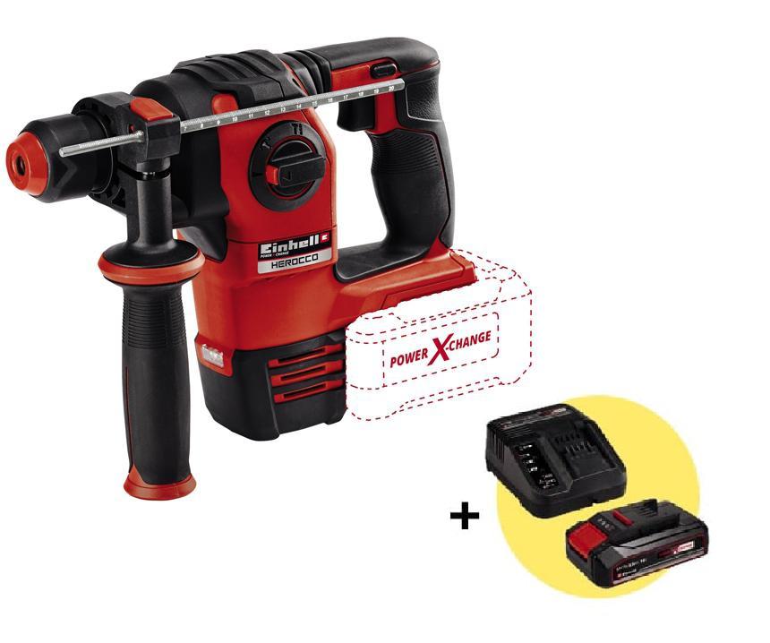 Набор EINHELL, Перфоратор PXC HEROCCO (4513900) без акк. и з.у +Комплект PXC Starter Kit (4512097): АКБ и ЗУ
Набор EINHELL, Перфоратор PXC HEROCCO (4513900) без акк. и з.у +Комплект PXC Starter Kit (4512097): АКБ и ЗУ