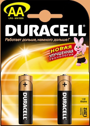 Батарейка Duracell Lr6 bp12 1.5В aa (толстая) 2шт