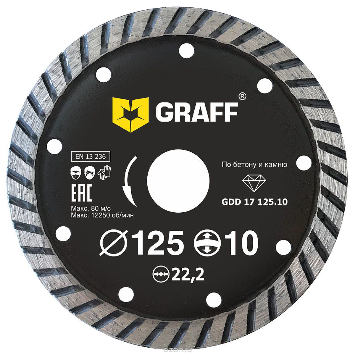 Круг алмазный Graff (gdd 17 125.10) Ф125х22мм по бетону, (gdd 17 125.10) Ф125х22мм по бетону
Круг алмазный Graff (gdd 17 125.10) Ф125х22мм по бетону, (gdd 17 125.10) Ф125х22мм по бетону