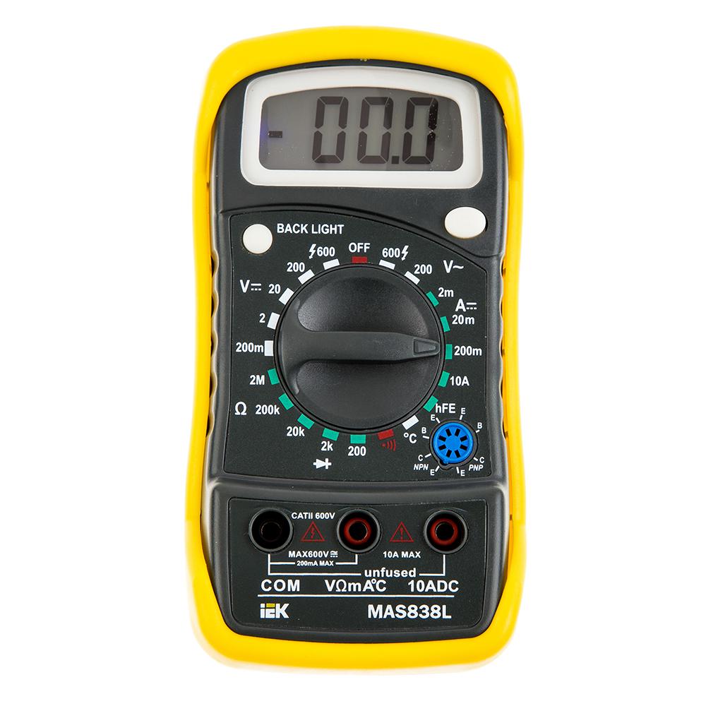 

Мультиметр цифровой IEK, Master MAS838L