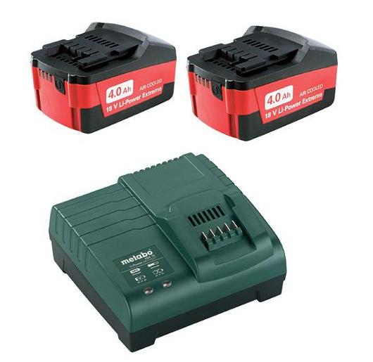 

Набор аккумуляторов и ЗУ METABO, 18В 4Ач Li-Ion (Basic Set 4.0 x2 685050000)
