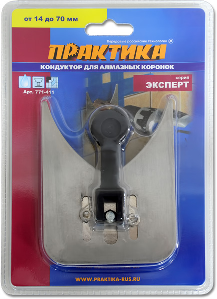 

Кондуктор для коронок ПРАКТИКА, 771-411 14-70мм