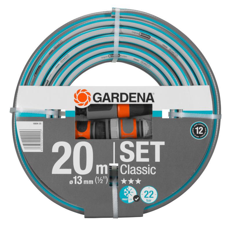 

Шланг GARDENA, Classic 18004 20м 13мм (1/2'') с фиттингами (18004-20.000.00)