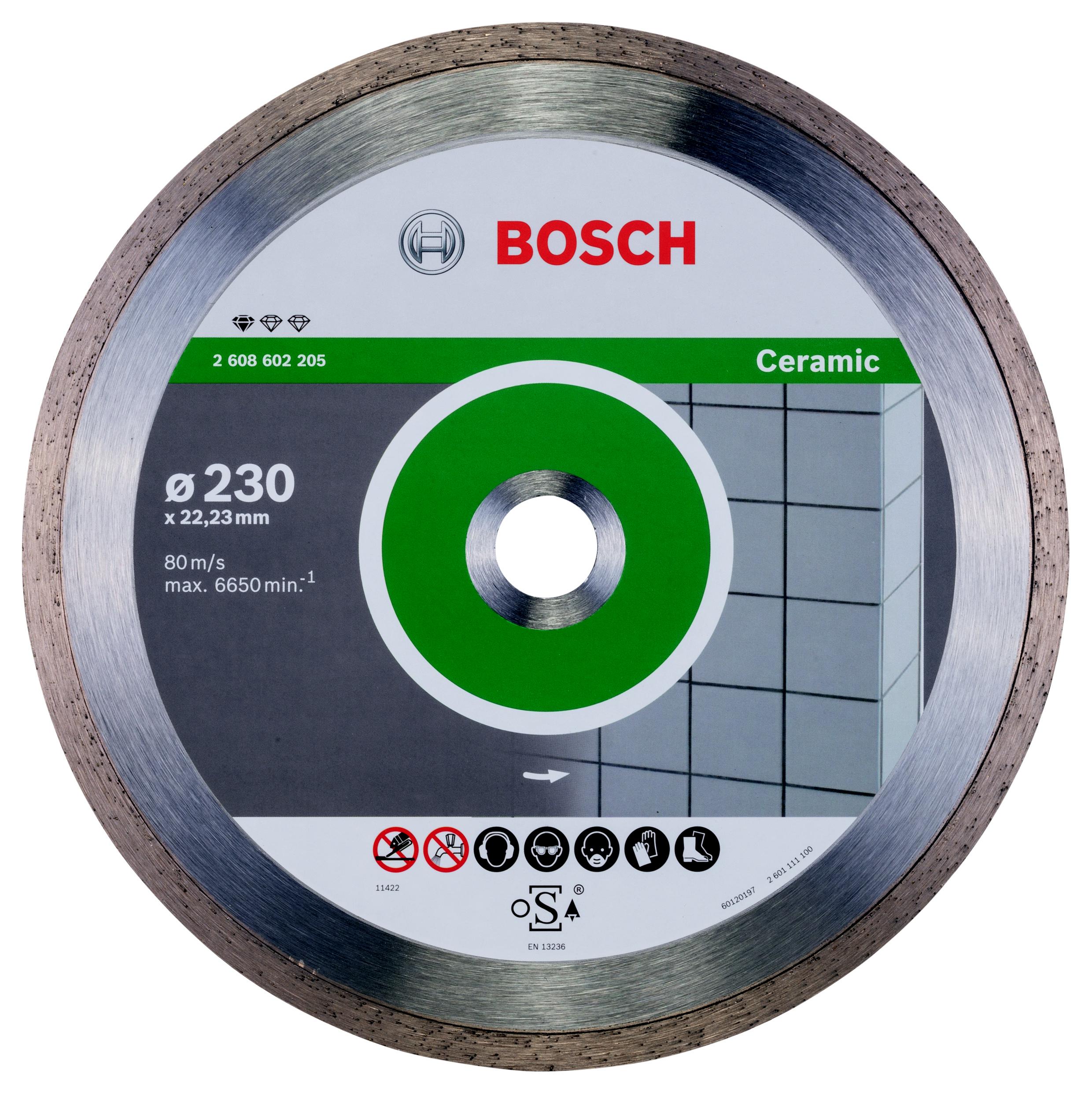 

Круг алмазный BOSCH, Standard for Ceramic (2608602205) Ф230х22мм по керамике