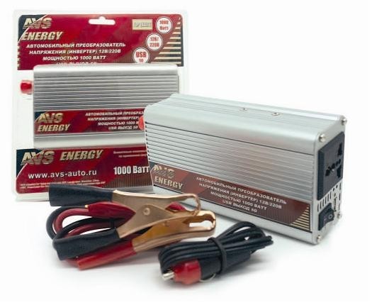 

Преобразователь напряжения AVS, 12/220V IN-1000W