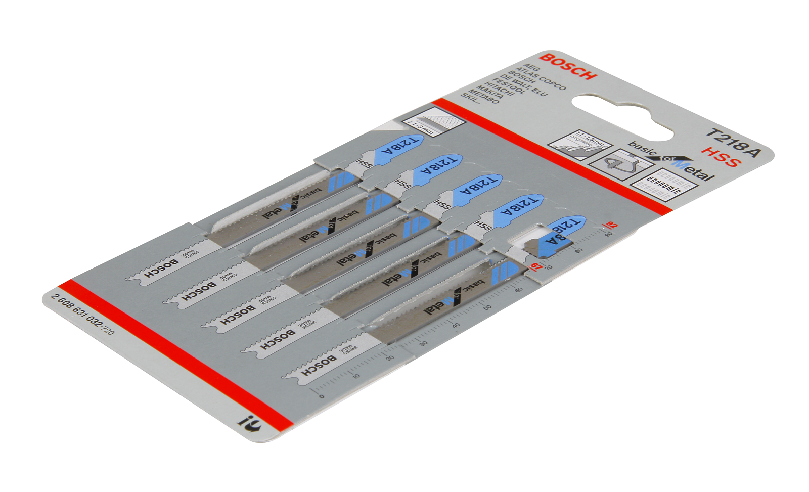 

Пилки для лобзика BOSCH, T218A (2608631032)