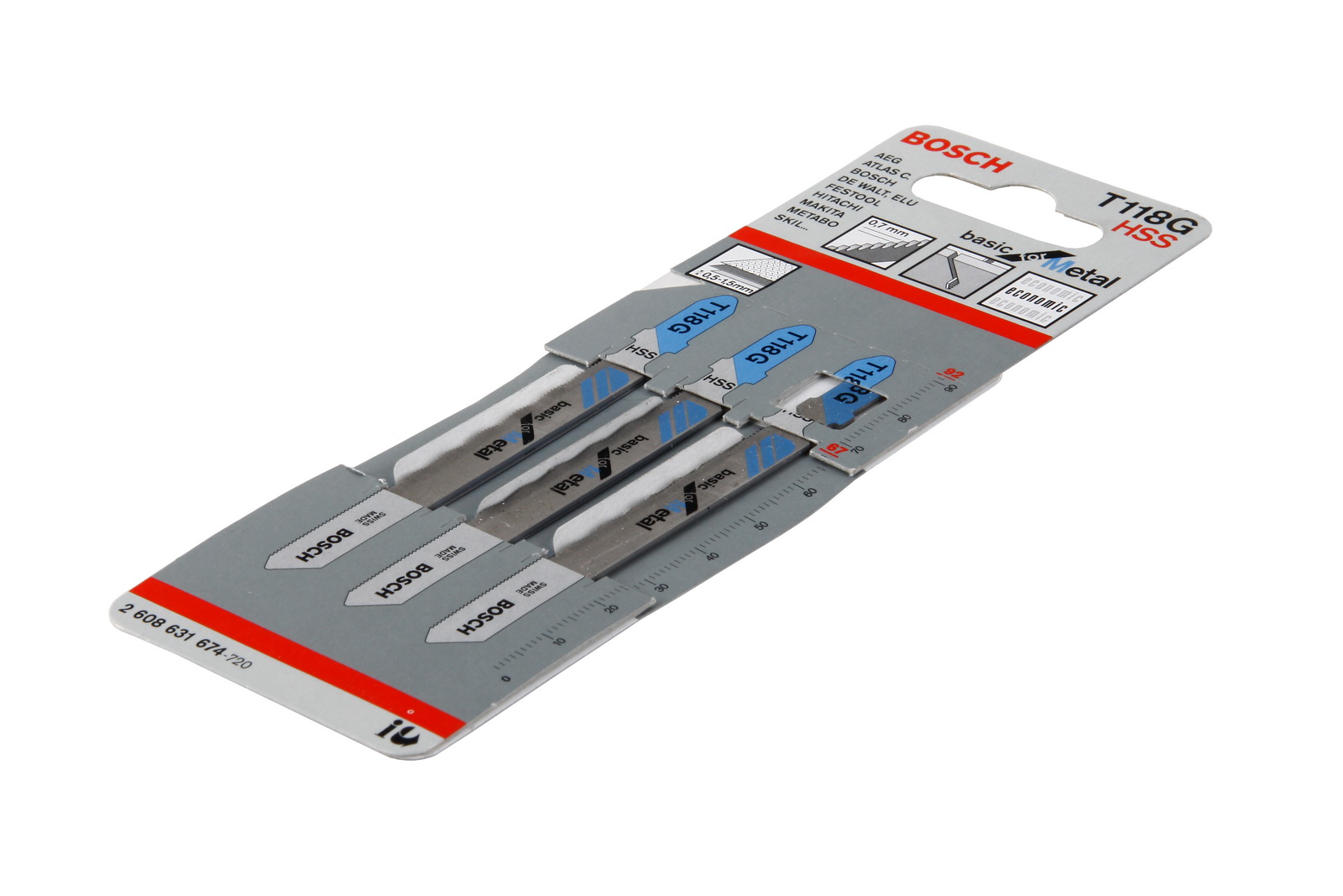 

Пилки для лобзика BOSCH, T118G (2608631674)