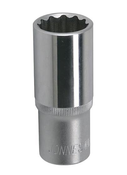 

Головка глубокая JONNESWAY, размер 27мм, Н 76мм, S 1/2'' (S04HD4727)