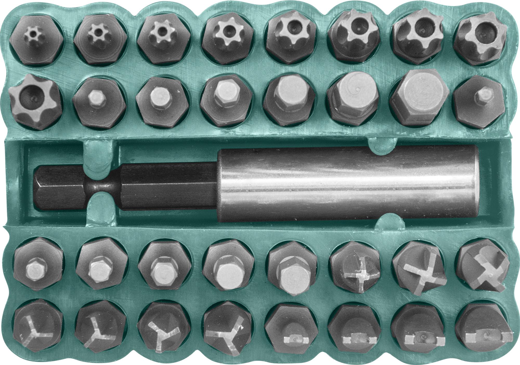 

Набор бит JONNESWAY, TT(TR/TH), HEX, TW, Torq-set, SP(U); 1/4" (S29H2133S)