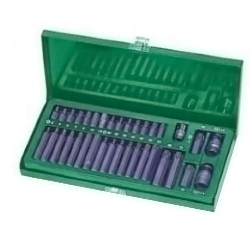 

Набор бит JONNESWAY, HEX, TORX; 1/2", 3/8" (S29H4135S)