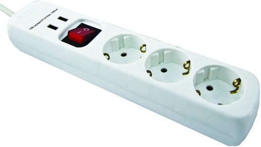 

Удлинитель TDM, Белый, SQ1303-0301 ПВС 3х1