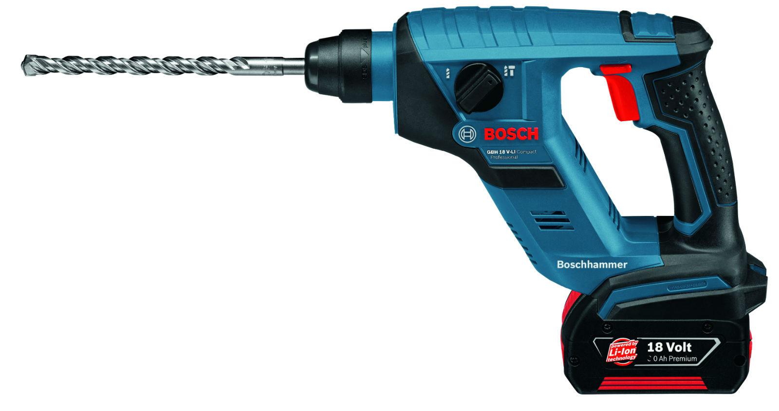 

Перфоратор BOSCH, 0611905300 GBH 18 V-LI Compact (0611905300) без акк. и з.у