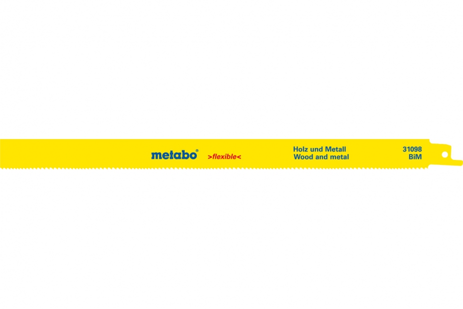 

Пилки для лобзика METABO, 300мм, TPI 10-14, BIM, 2шт/уп (631098000)