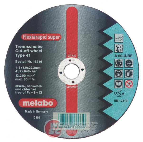 

Круг отрезной METABO, 350х3х22 616343000
