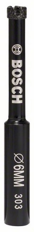 

Коронка алмазная BOSCH, Ф6мм (2608550606)