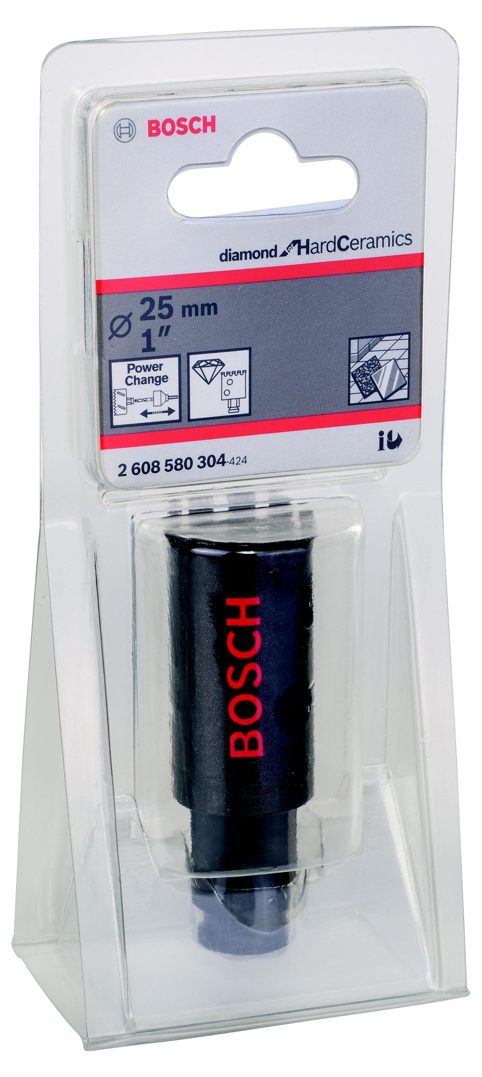 

Коронка алмазная BOSCH, Ф25х51мм (Diamond for Hard Ceramics 2608580304)