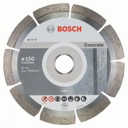 

Круг алмазный BOSCH, Standard for Concrete (2608603241) Ф150х22мм по бетону