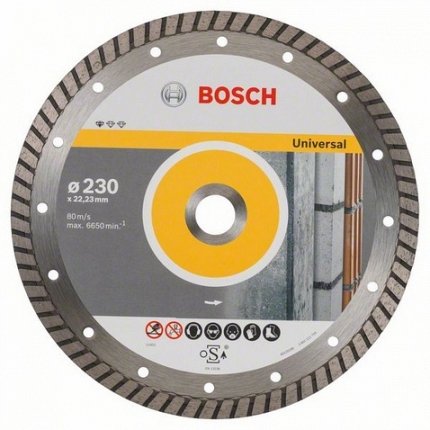 

Круг алмазный BOSCH, Standard for Universal Turbo (2608603252) Ф230х22мм универсальный