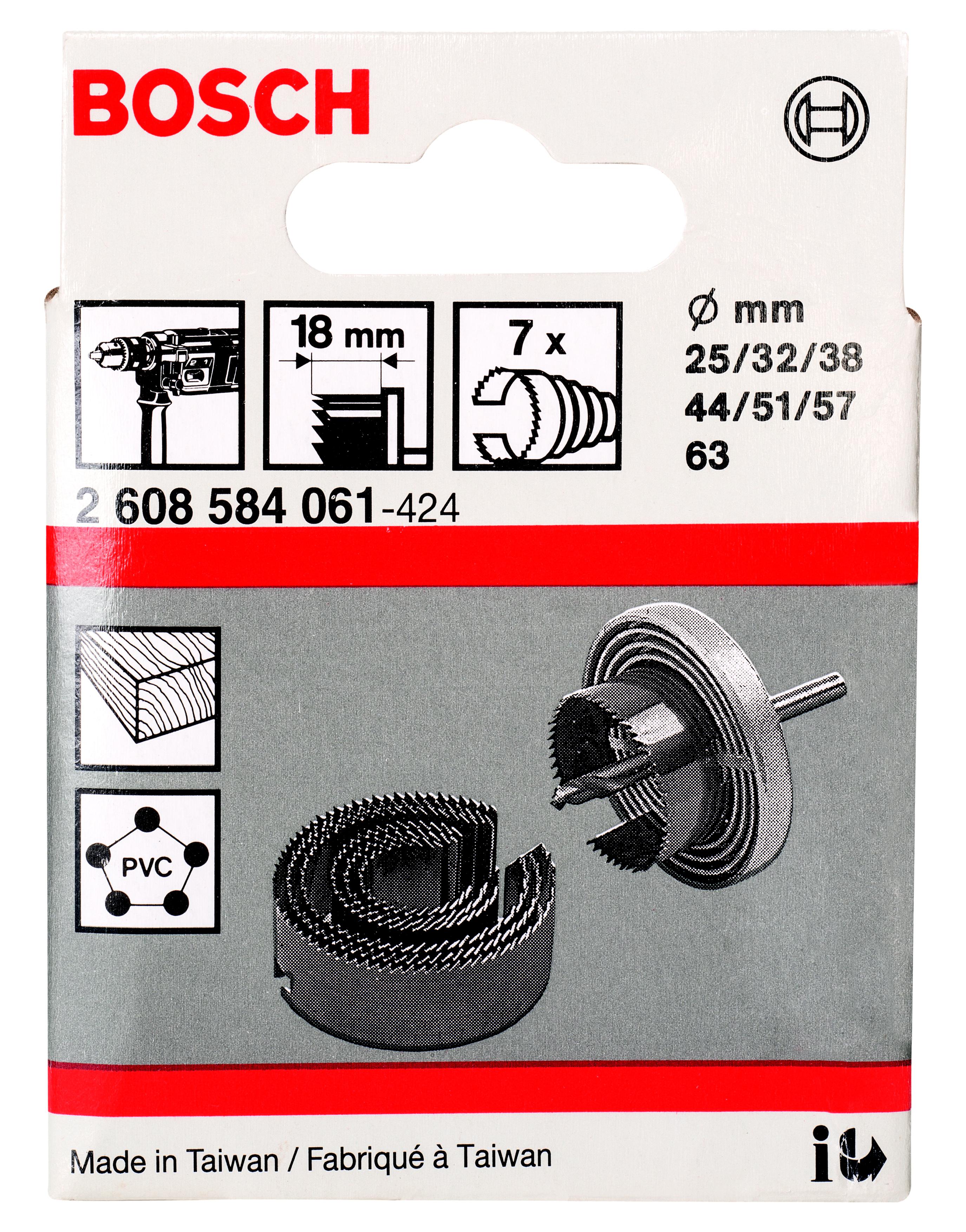 

Коронка BOSCH, Ф63х18мм (2608584061)