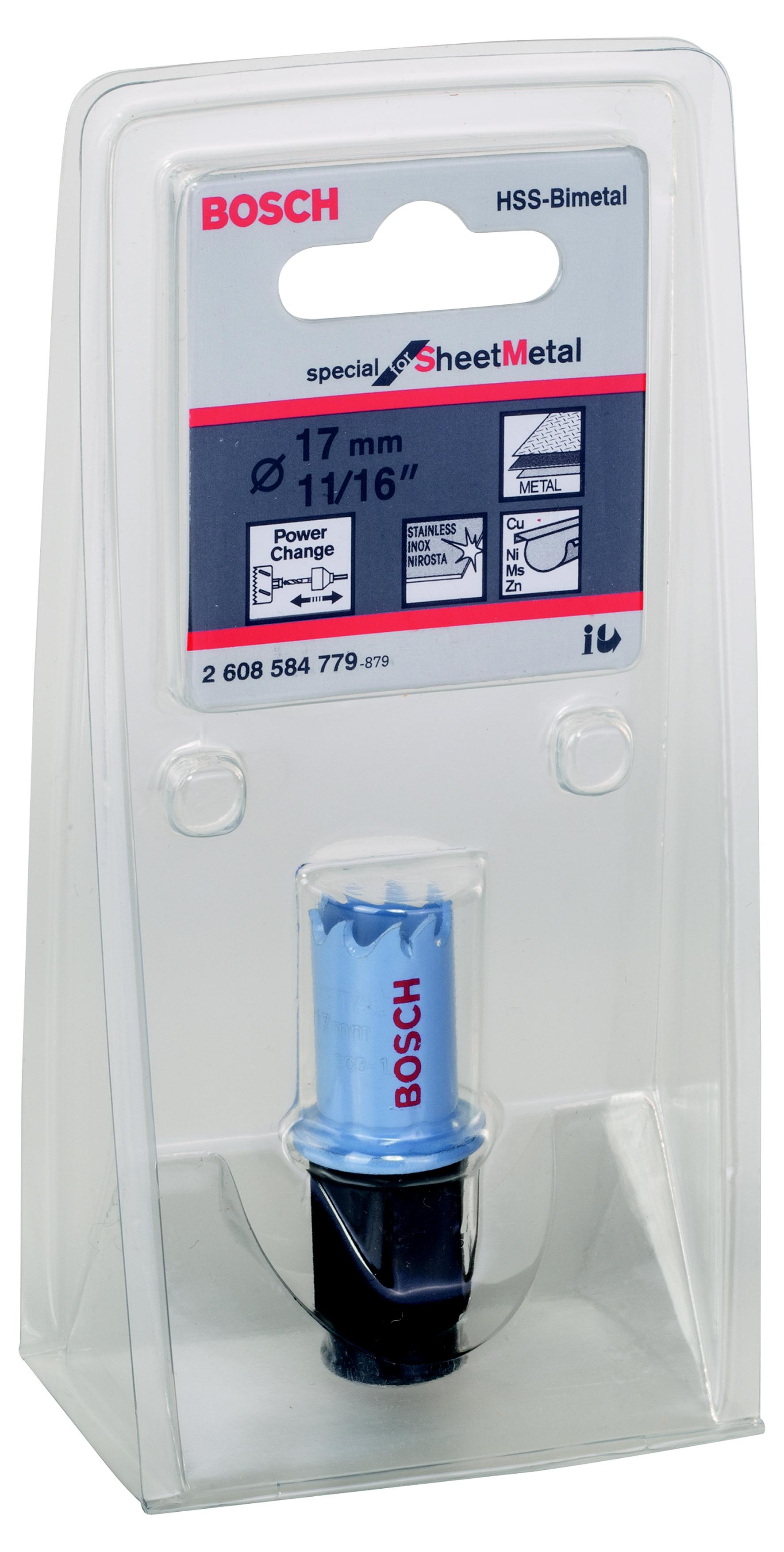 

Коронка BOSCH, Ф17х20 мм power change (2608584779)