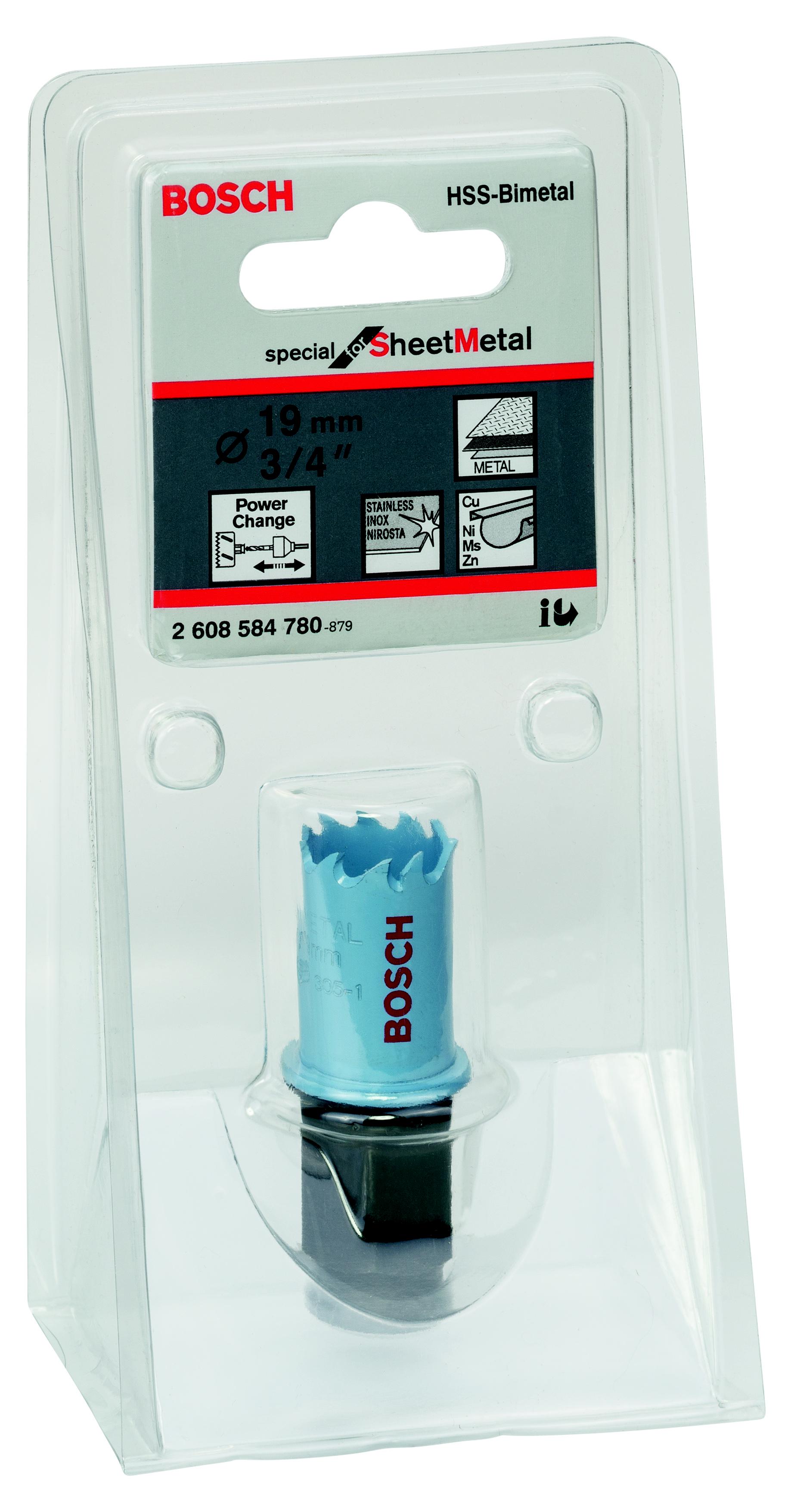 

Коронка BOSCH, Ф19х20 мм power change (2608584780)