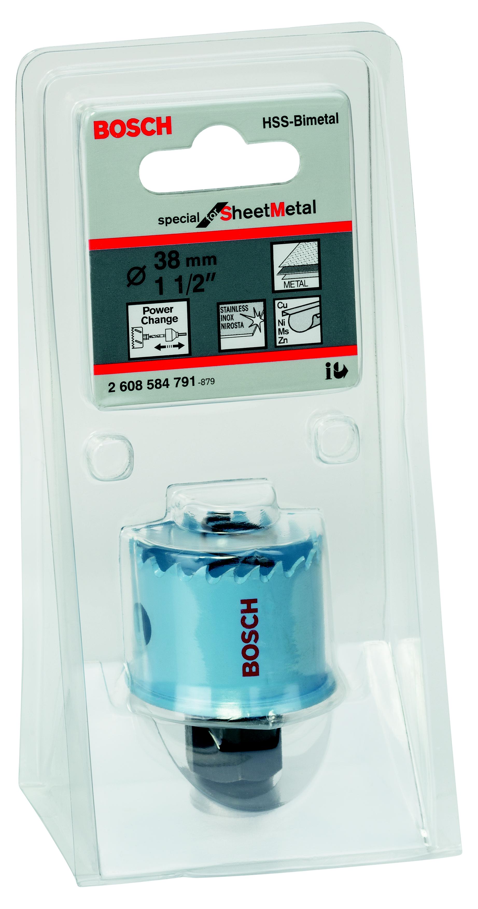 

Коронка BOSCH, Ф38х20 мм power change (2608584791)