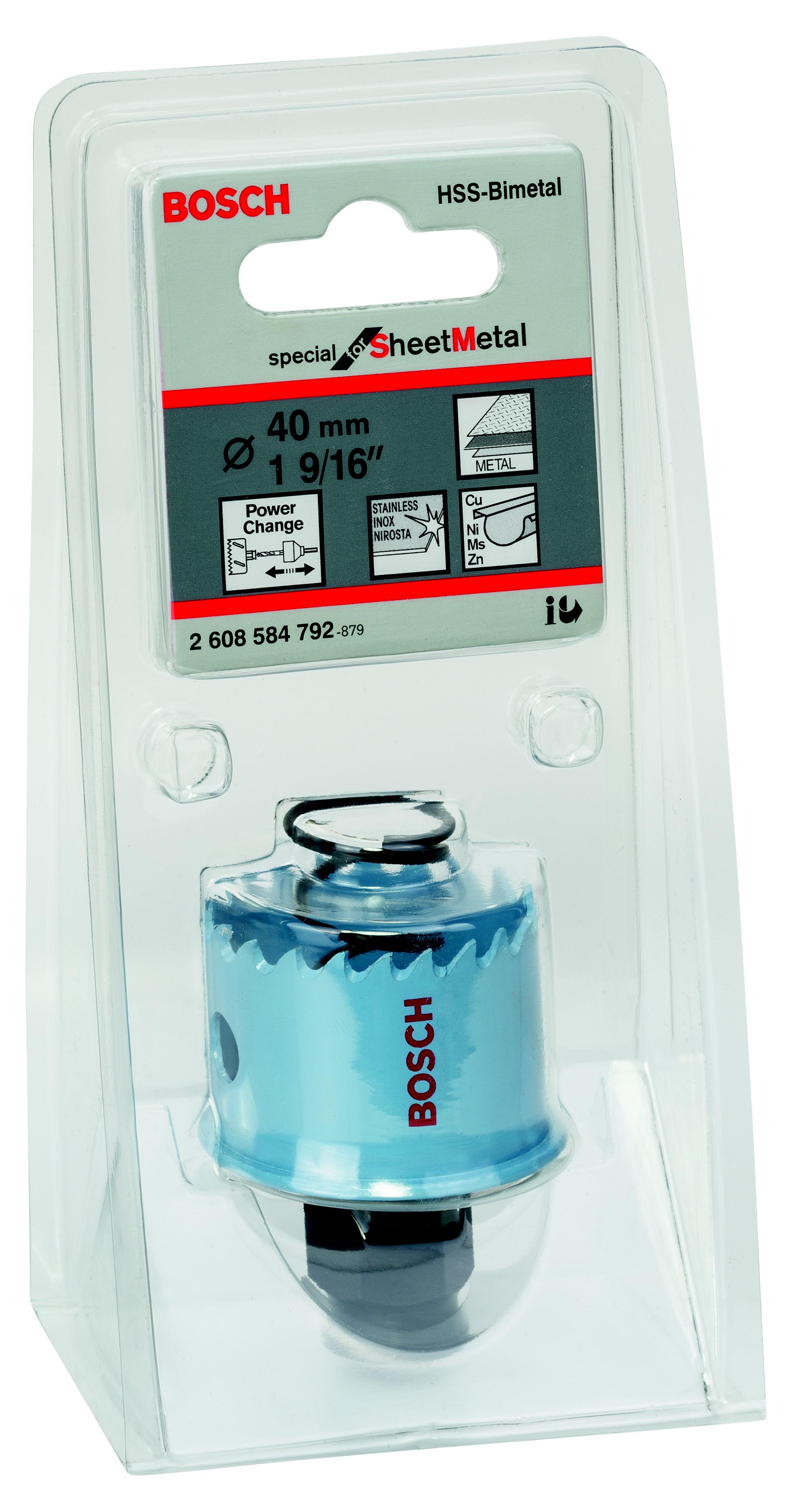 

Коронка BOSCH, Ф40х20 мм power change (2608584792)