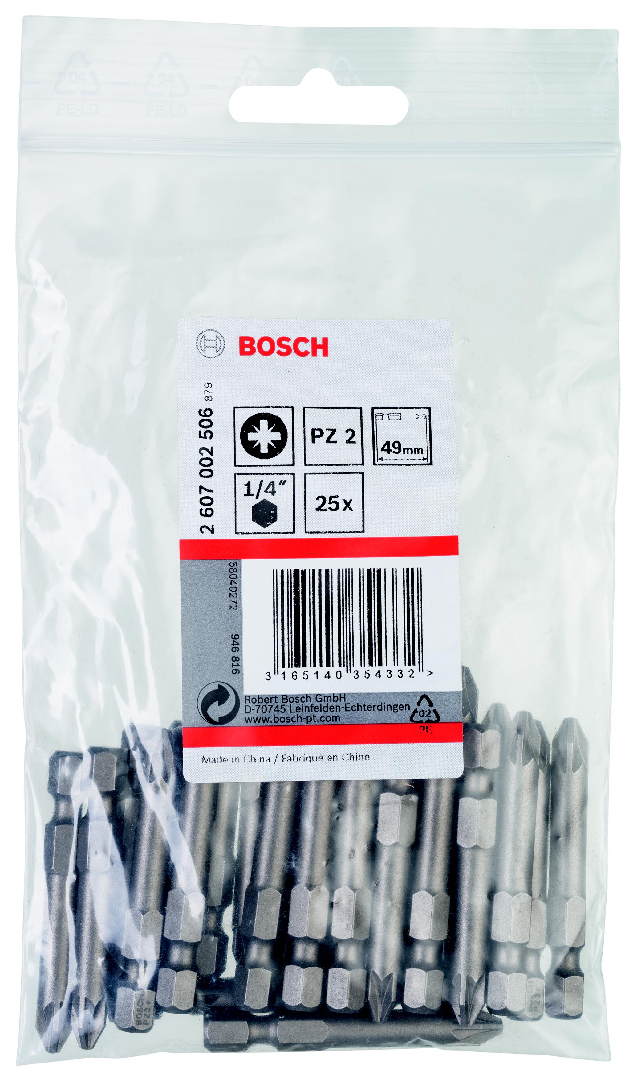 

Бита BOSCH, PZ2 49мм (2607002506)