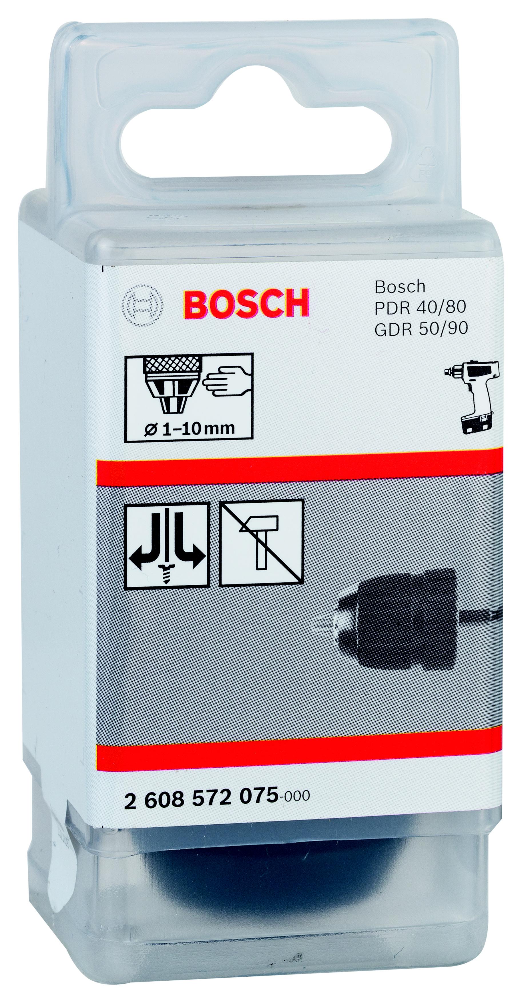 

Патрон для дрели BOSCH, Ф10мм 1/4" (2608572075)