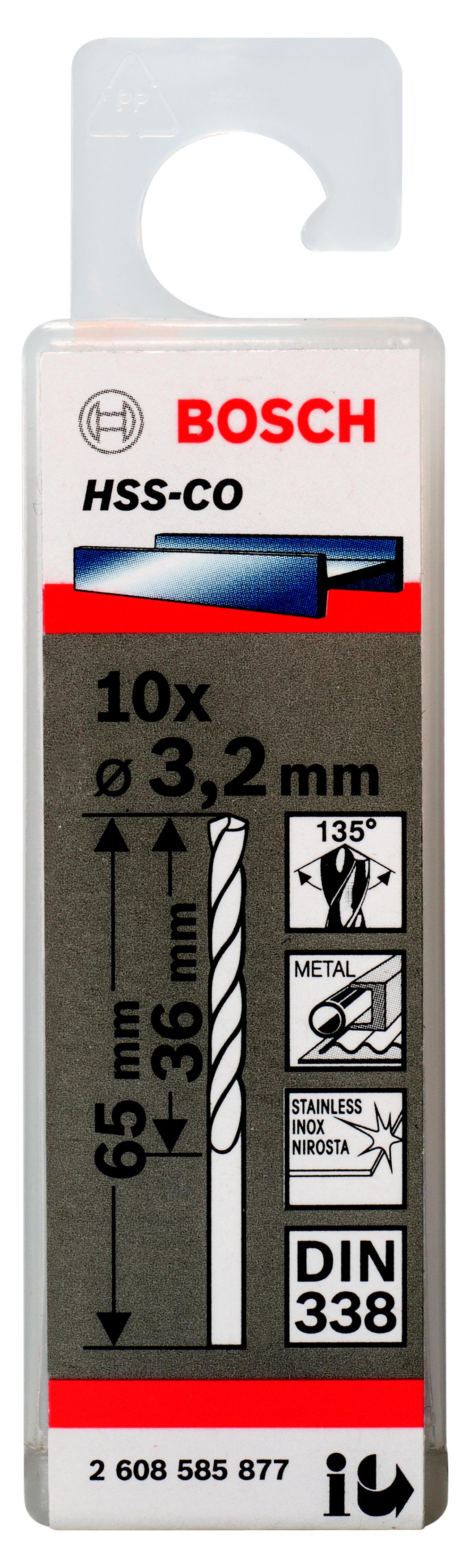 

Сверло по металлу BOSCH, Ф3.2мм (2608585877)