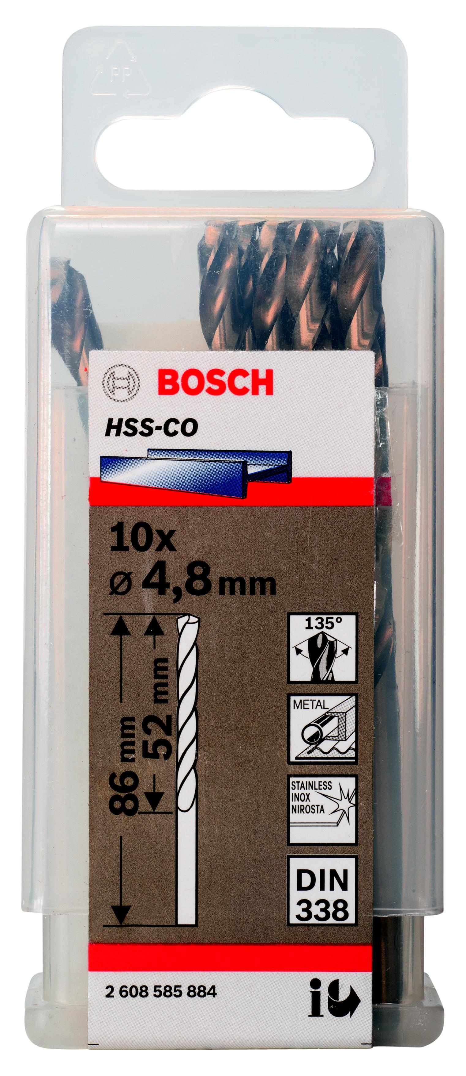 

Сверло по металлу BOSCH, Ф4.8мм (2608585884)