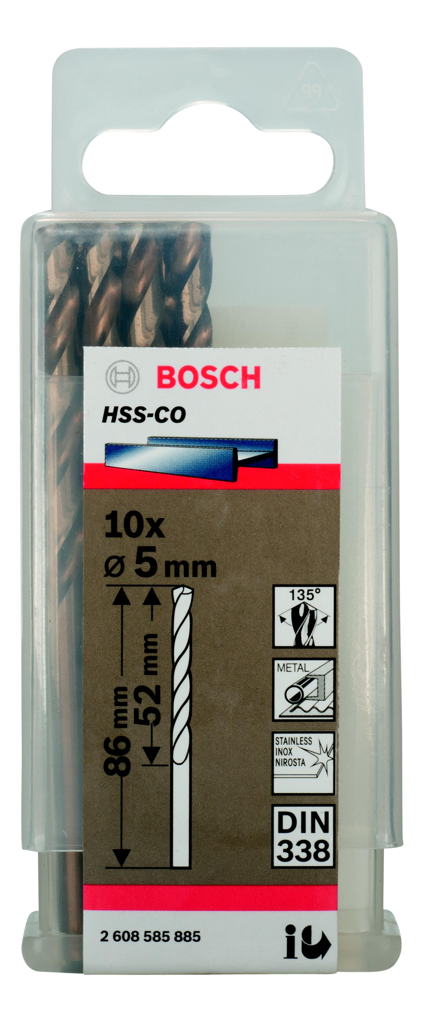 

Сверло по металлу BOSCH, Ф5мм (2608585885)