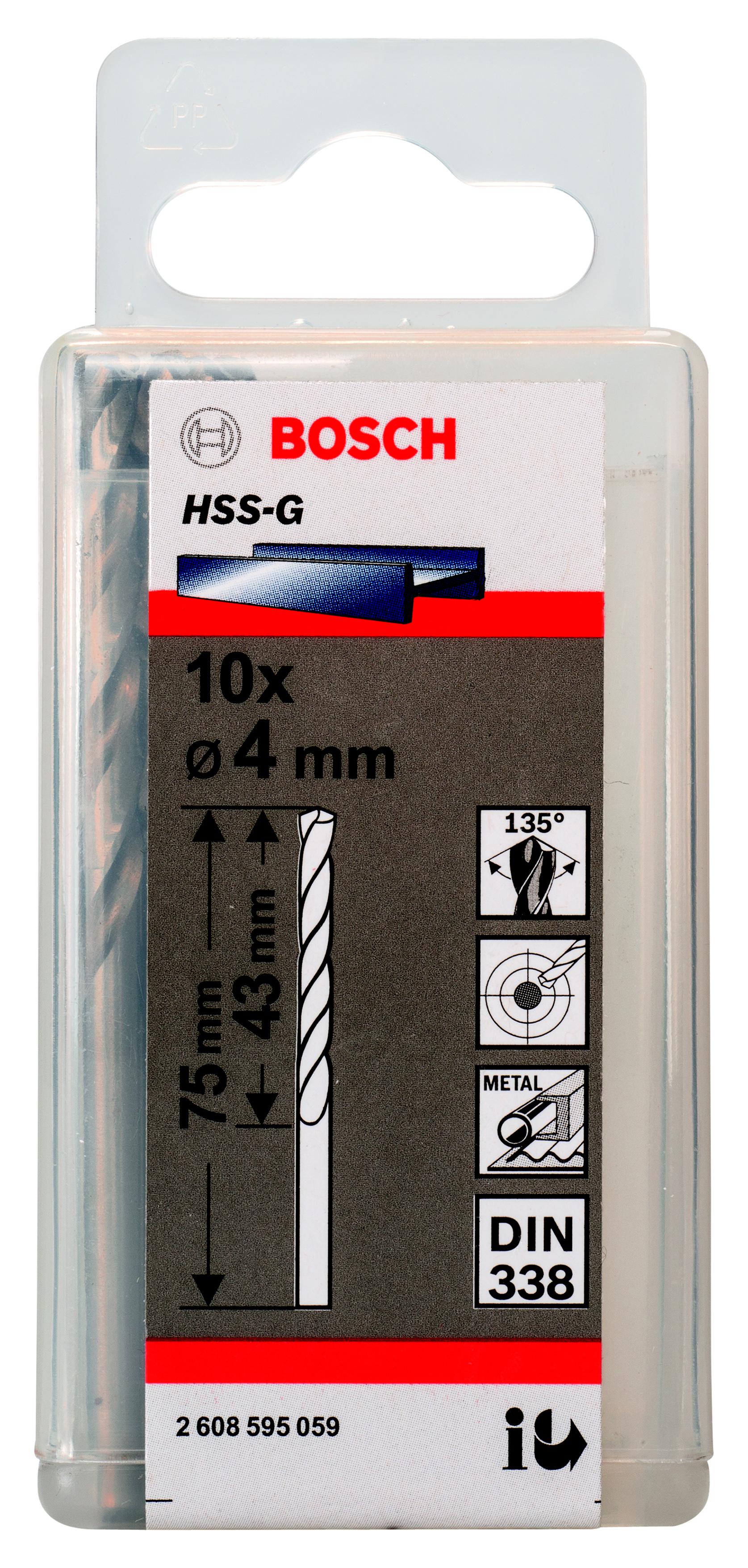 

Сверло по металлу BOSCH, Ф4мм (2608595059)