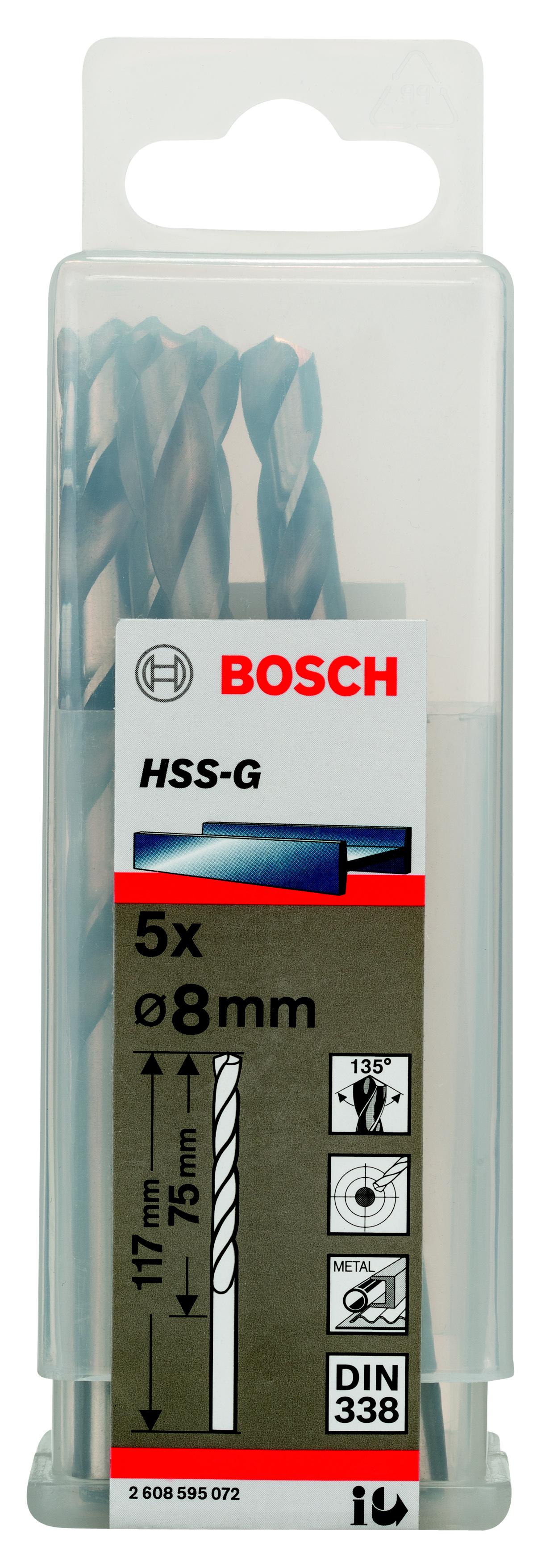

Сверло по металлу BOSCH, Ф8мм (2608595072)