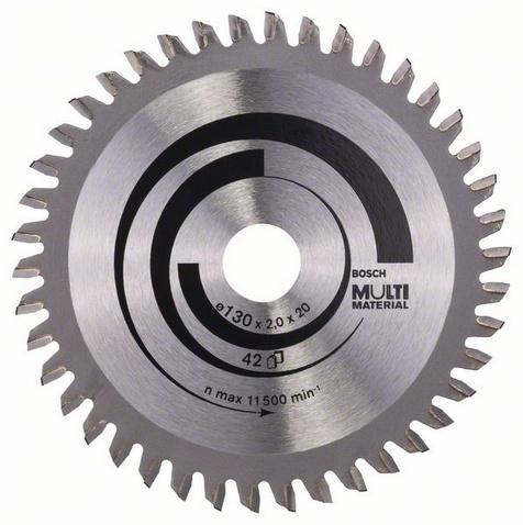 

Диск пильный твердосплавный BOSCH, Ф130х20мм 42зуб. (2608641195)