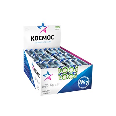 

Батарейка КОСМОС, KOCLR6_96BOX Тип: AA (LR6) (Кол-во в уп. 96шт.)