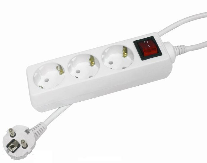 

Удлинитель КОСМОС, Белый, YKsm3m-5g-Z-V(K) ПВС 2х1