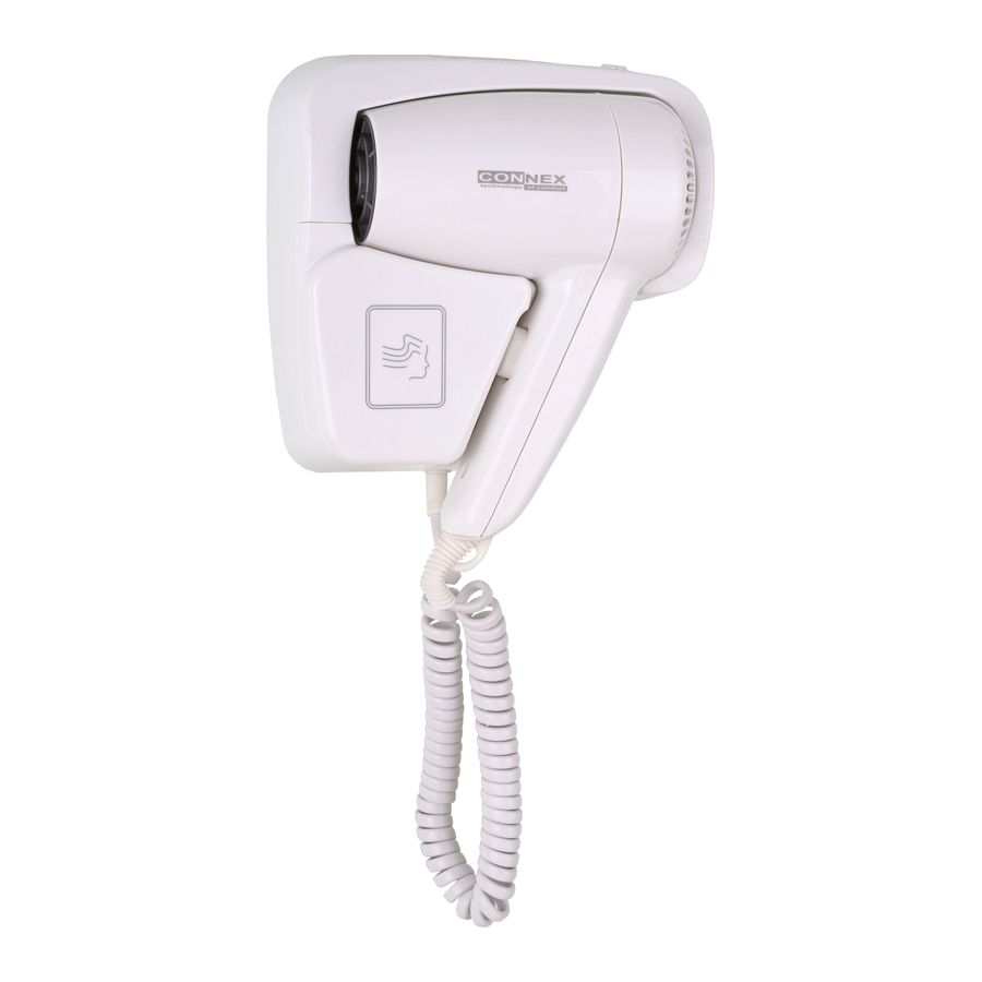 

Фен настенный CONNEX, Белый, HAD-120-18B1