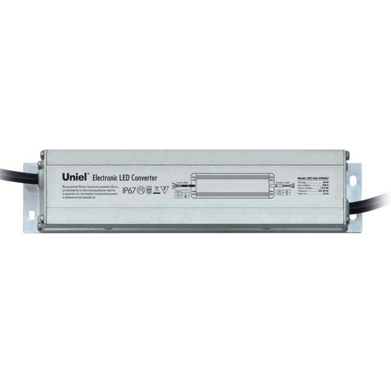 

Блок питания UNIEL, Белый, UET-VAL-040A67