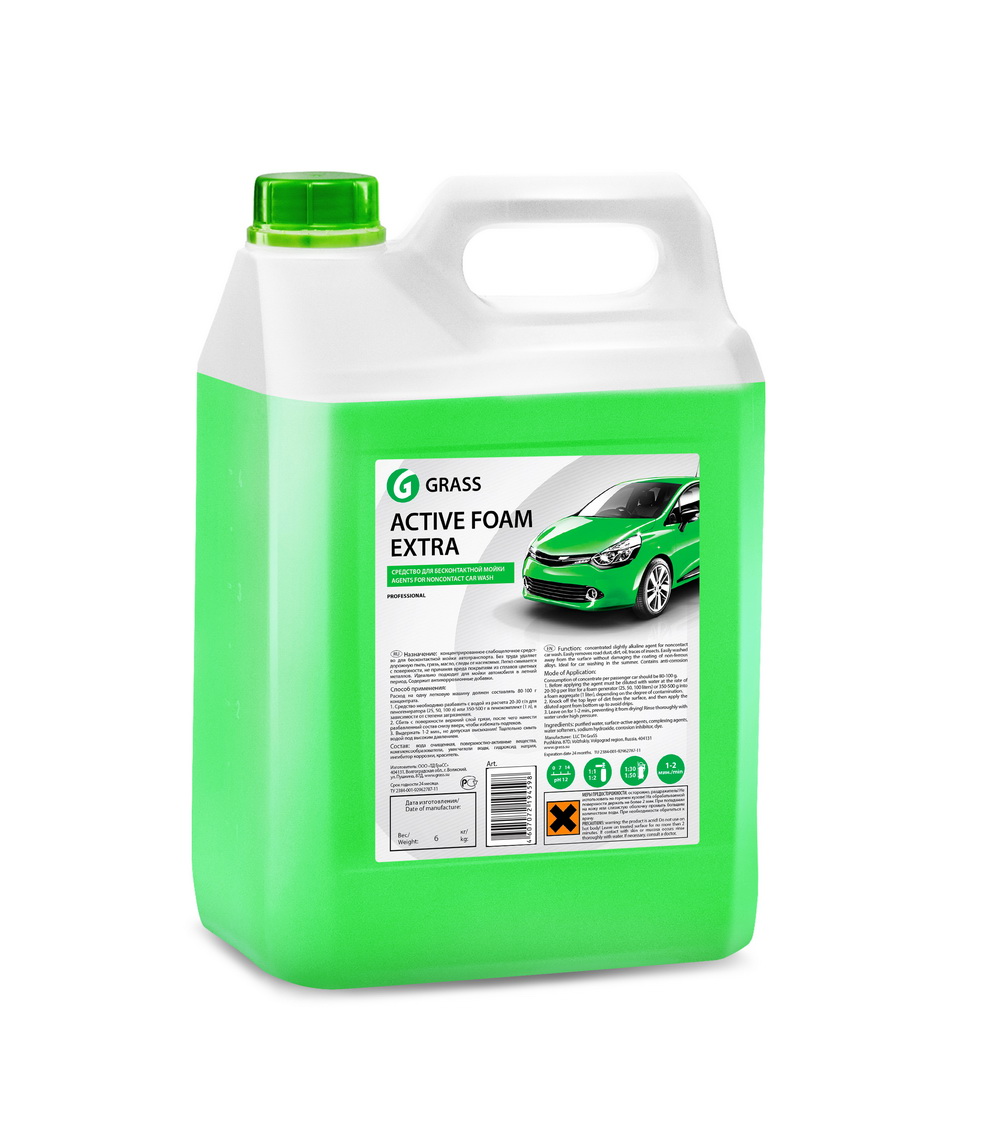 

Автошампунь GRASS, 700105 Active Foam Extra