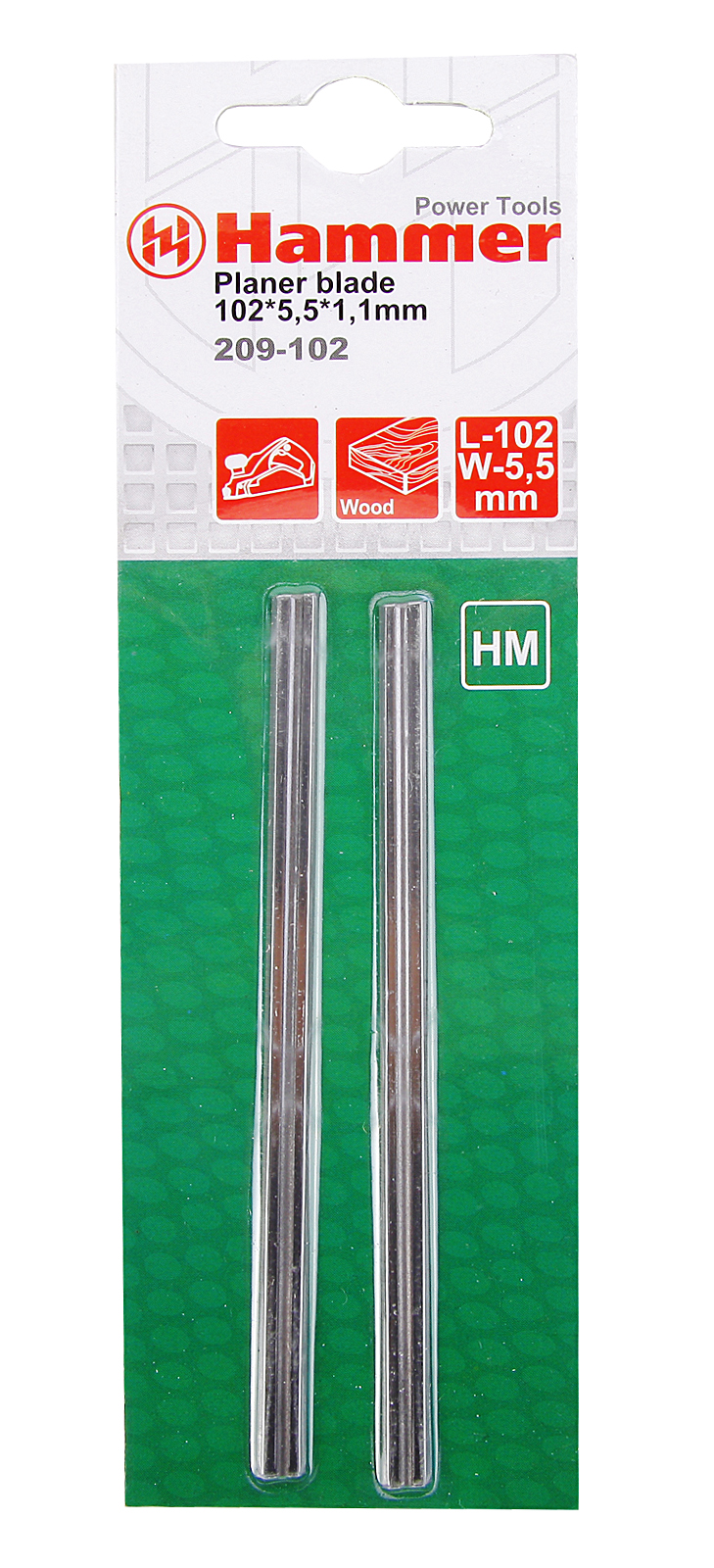 

Ножи для рубанка HAMMER, 102мм (Flex 209-102)