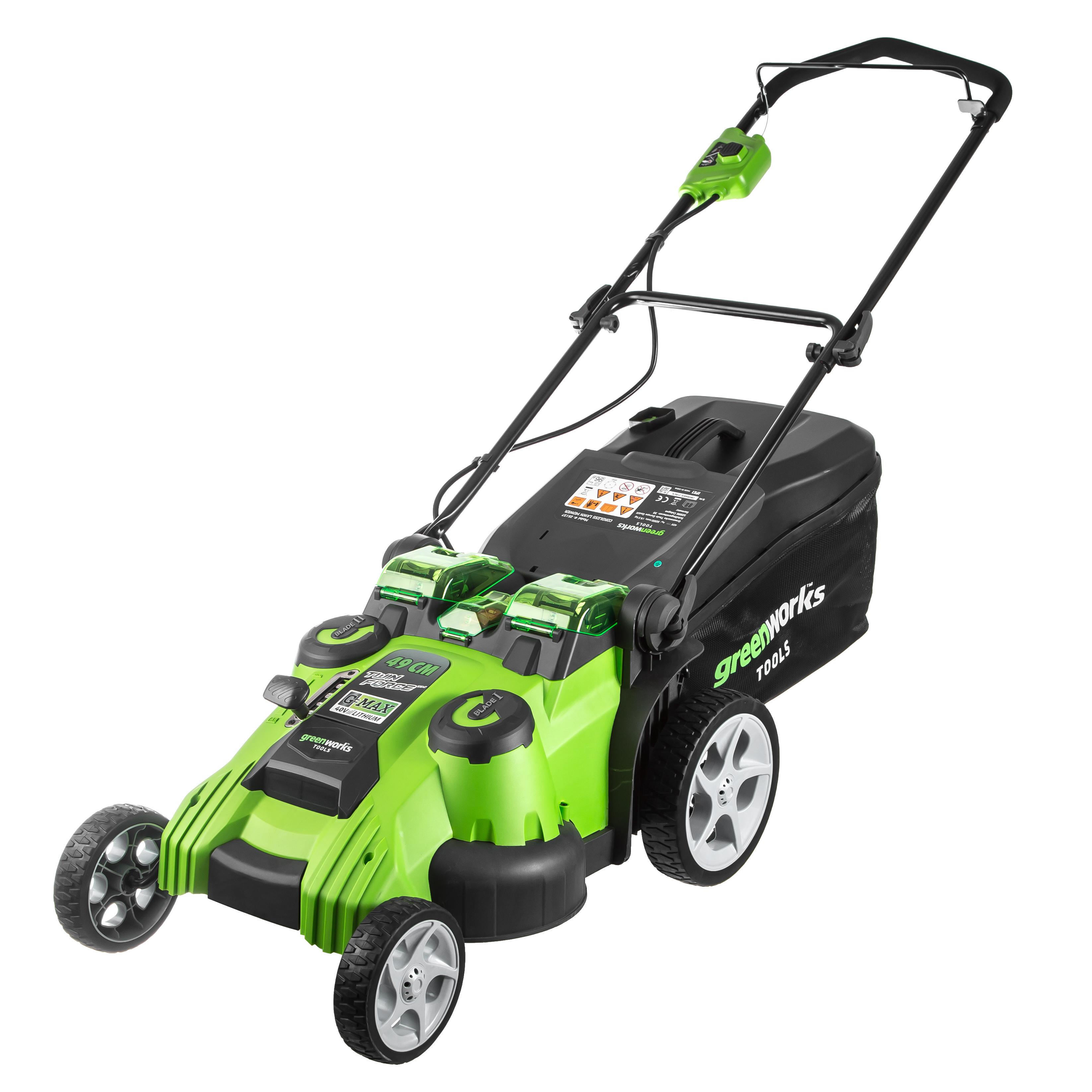 

Аккумуляторная газонокосилка GREENWORKS, G40LM49DB (2500207) без акк. и з.у