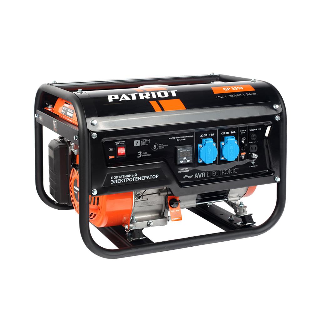 

Бензиновый генератор PATRIOT, GP 3510