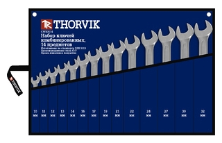 

Ключ гаечный THORVIK, CWS0014 (10 - 32 мм)