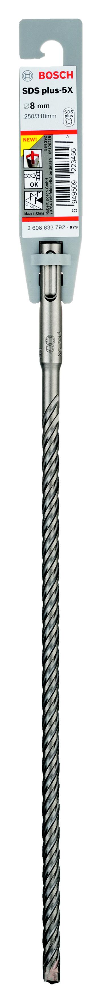 

Бур BOSCH, Ф8х310мм SDS Plus (2608833792)
