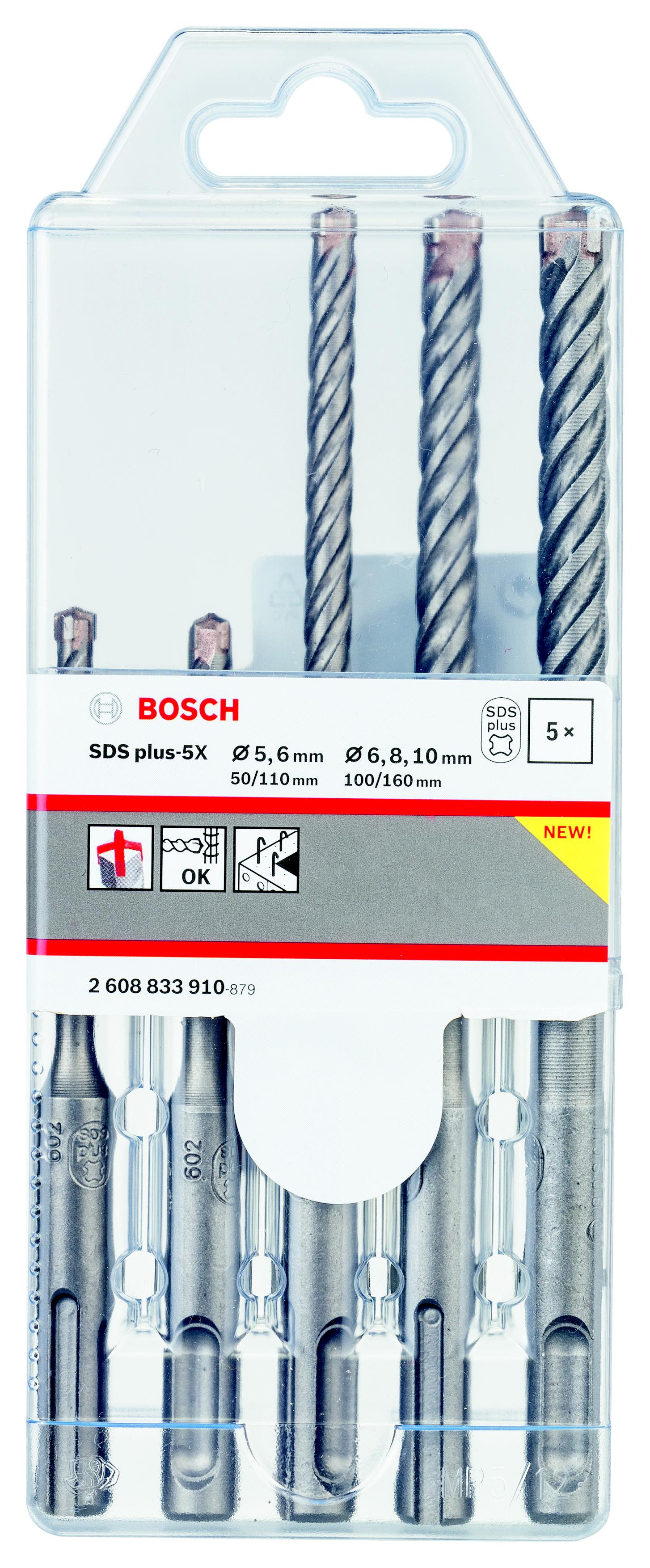 

Набор буров BOSCH, SDS Plus (2608833910)