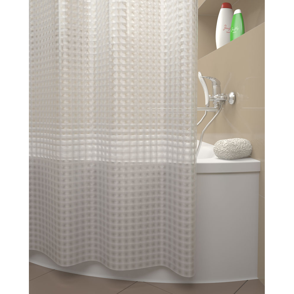 

Штора для ванной комнаты IDDIS, 500E18Si11 Stereo Square 180х180 см