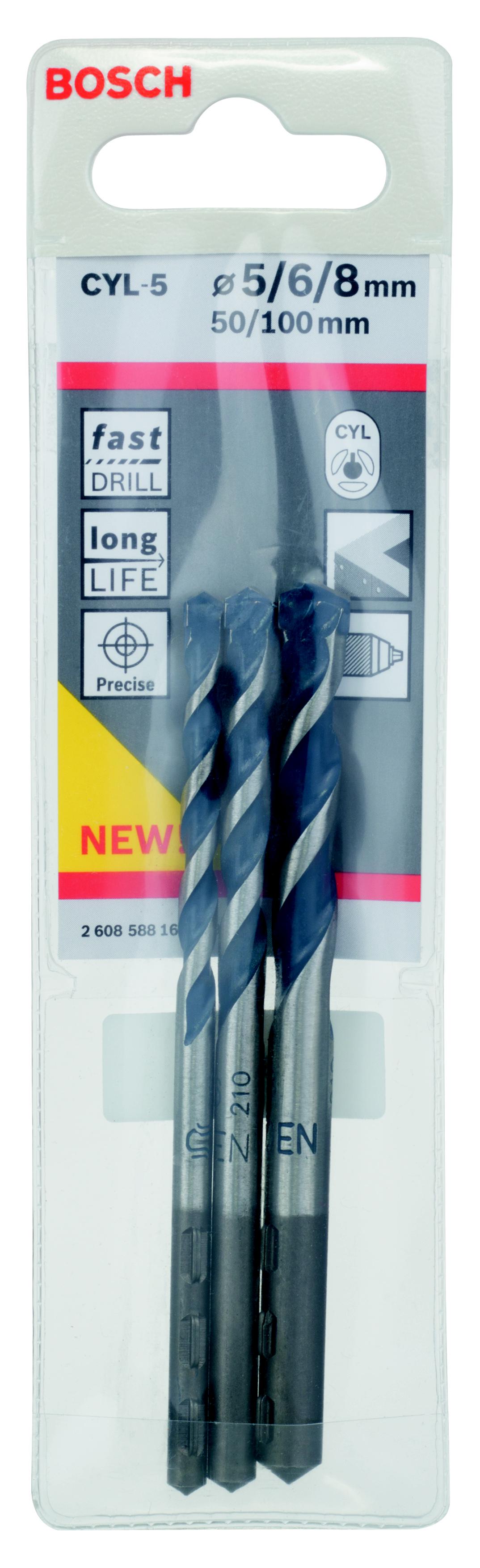 

Набор сверл BOSCH, CYL-5 2608588164
